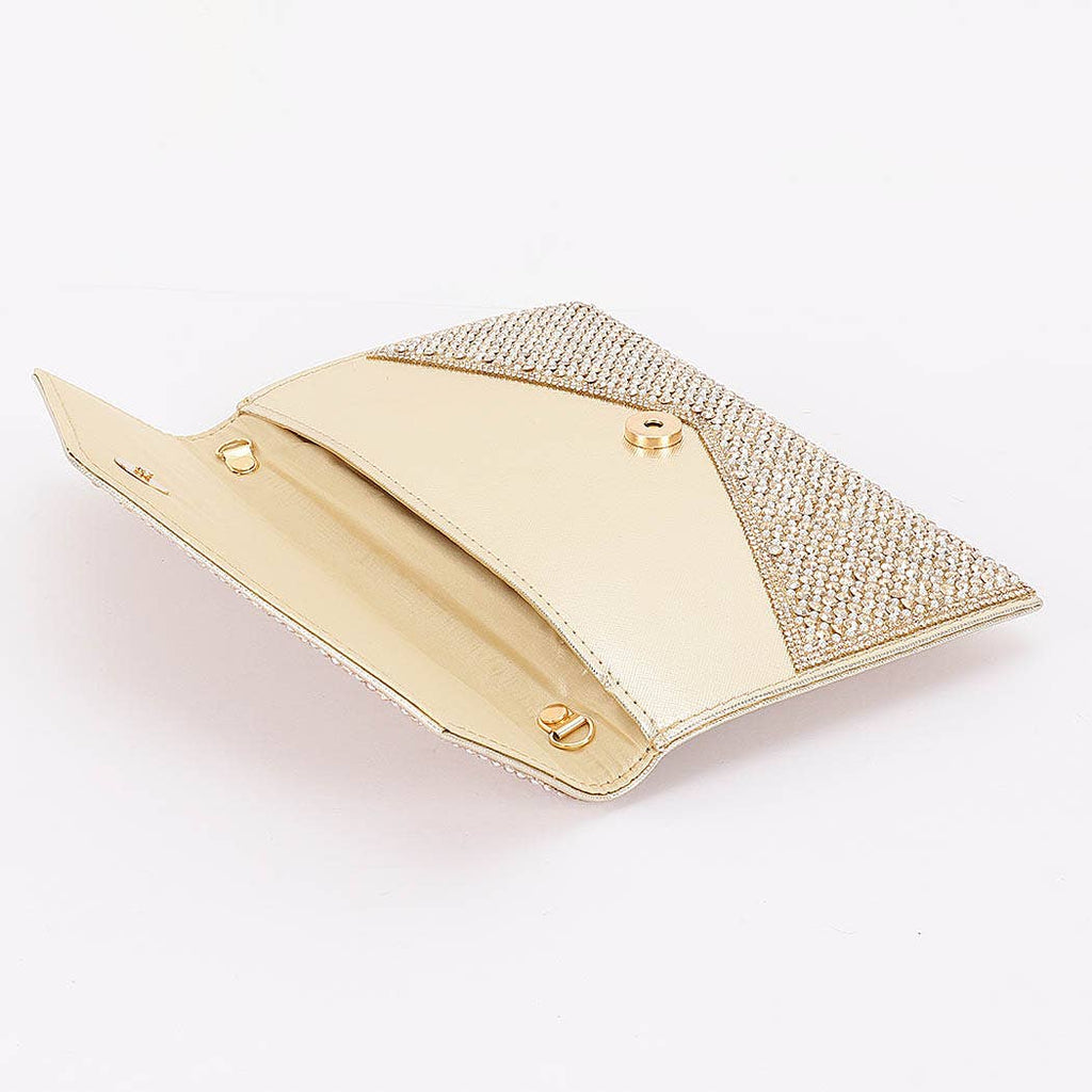 Rhinestone Envelope Party Clutch