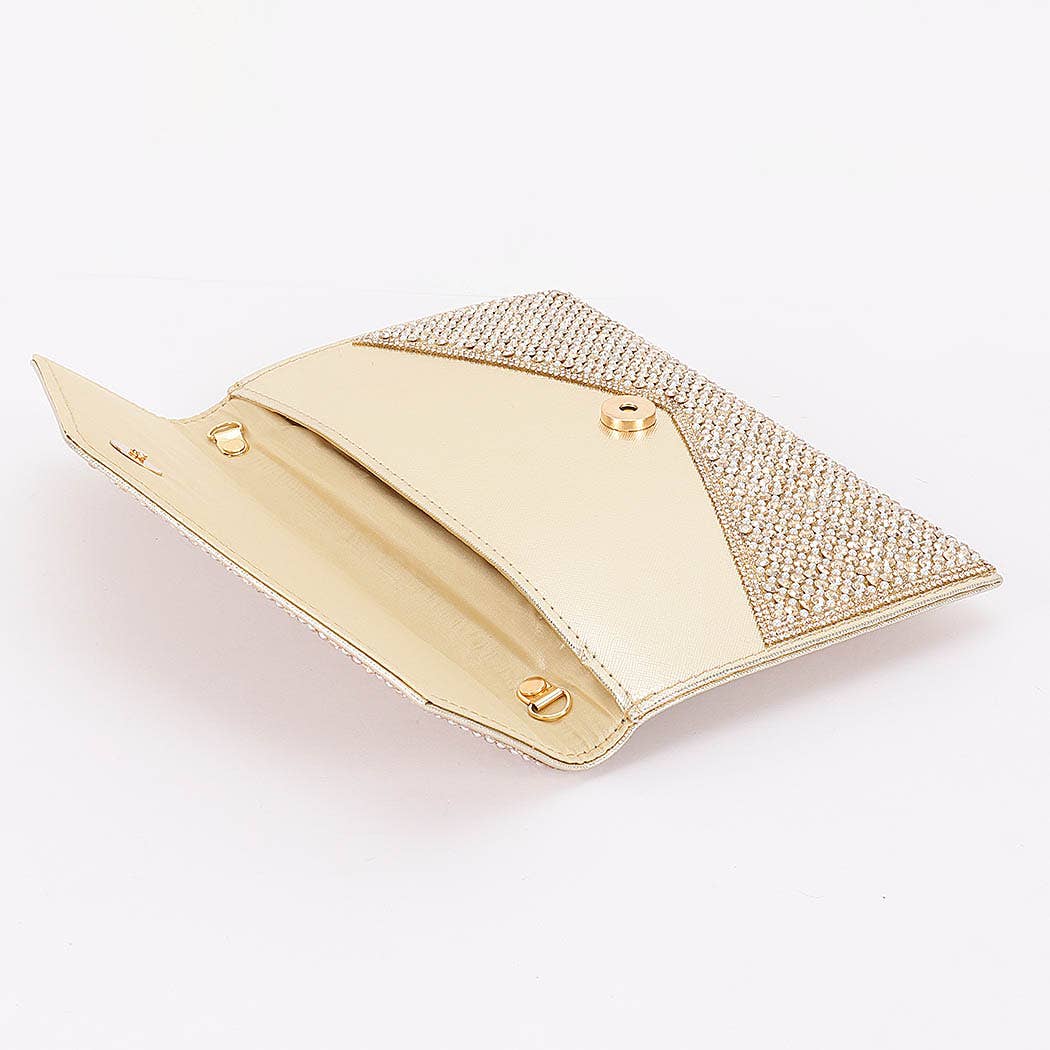 Rhinestone Envelope Party Clutch
