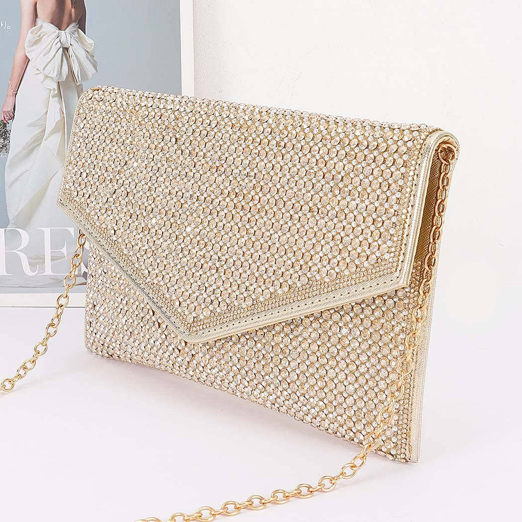 Rhinestone Envelope Party Clutch
