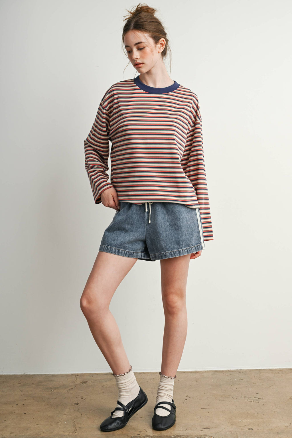 Vintage Stripe Long-Sleeve Tee