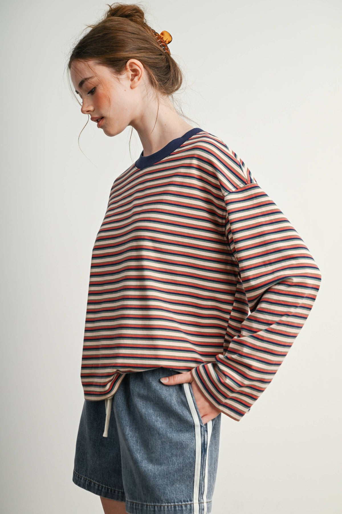 Vintage Stripe Long-Sleeve Tee