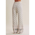 Nordic Bow Fair Isle Jacquard Wool Blend Sweater Pants