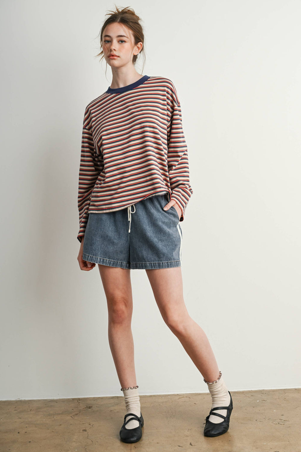 Vintage Stripe Long-Sleeve Tee