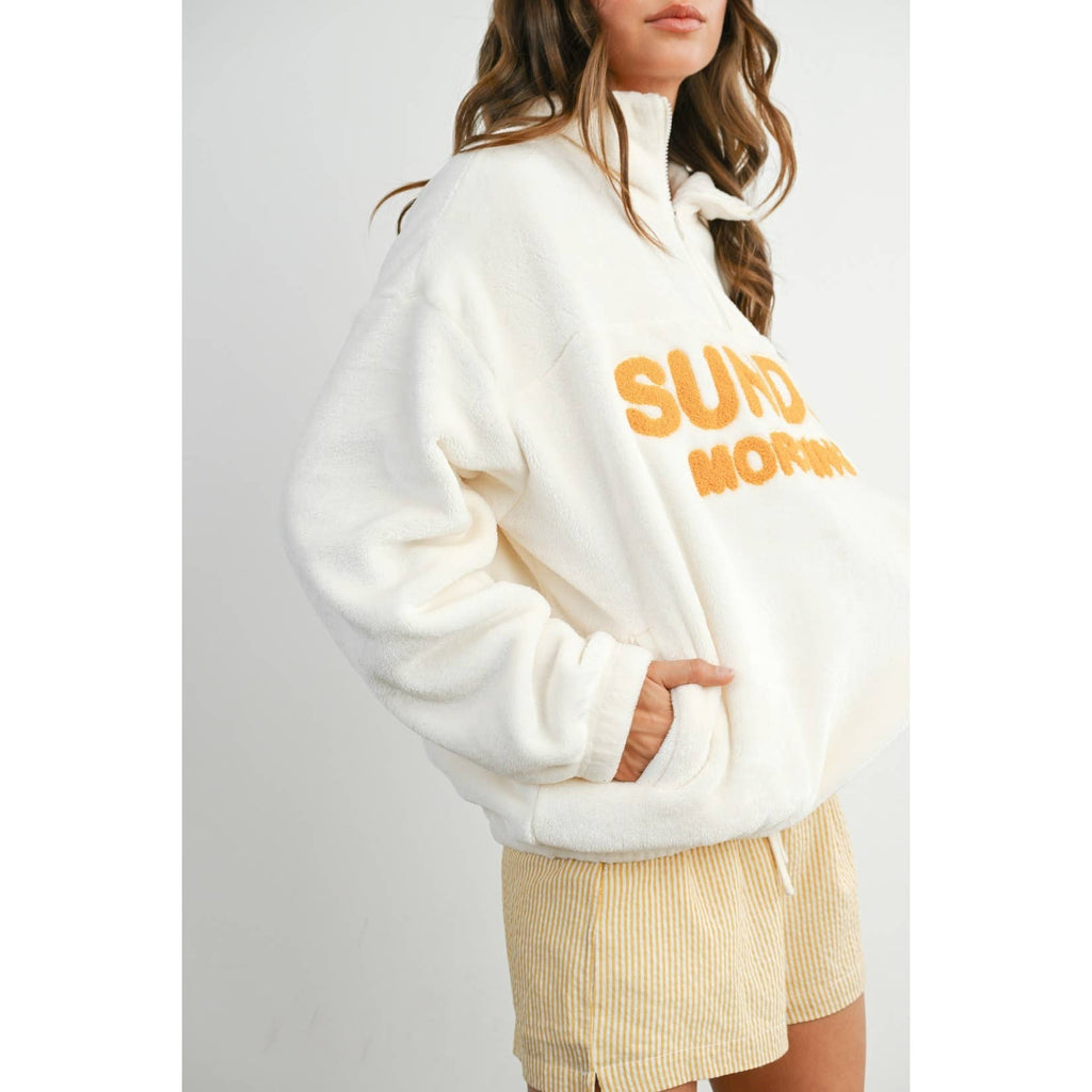 Sunday Morning Half-Zip Pullover Sweatshirt