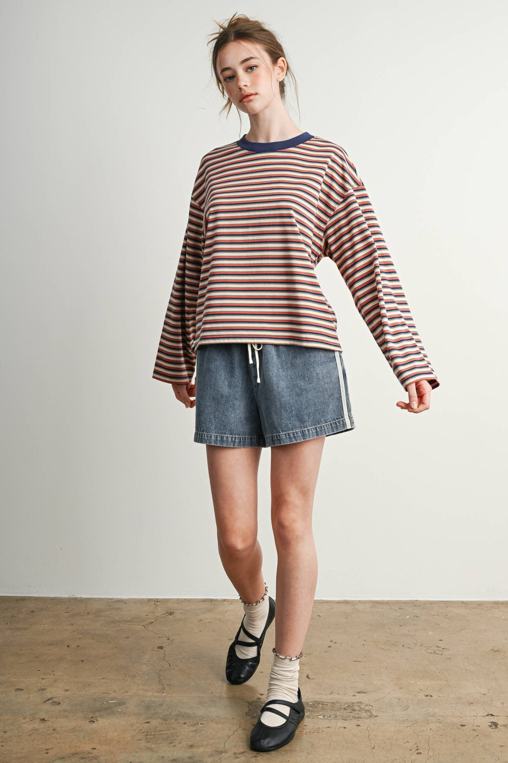 Vintage Stripe Long-Sleeve Tee
