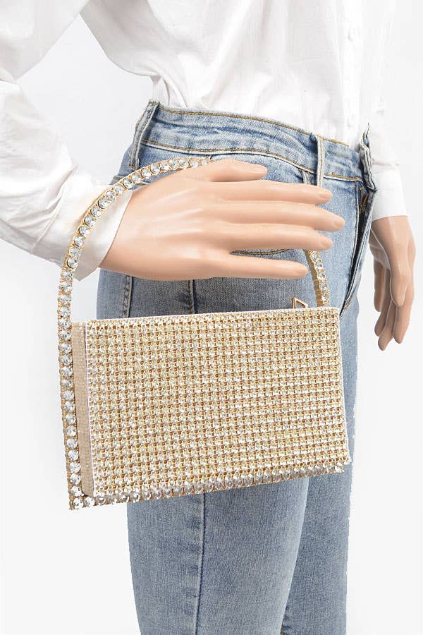 Oversized Rhinestone Shoulder Bag