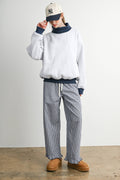 Cozy Contrast Turtleneck Sweatshirt