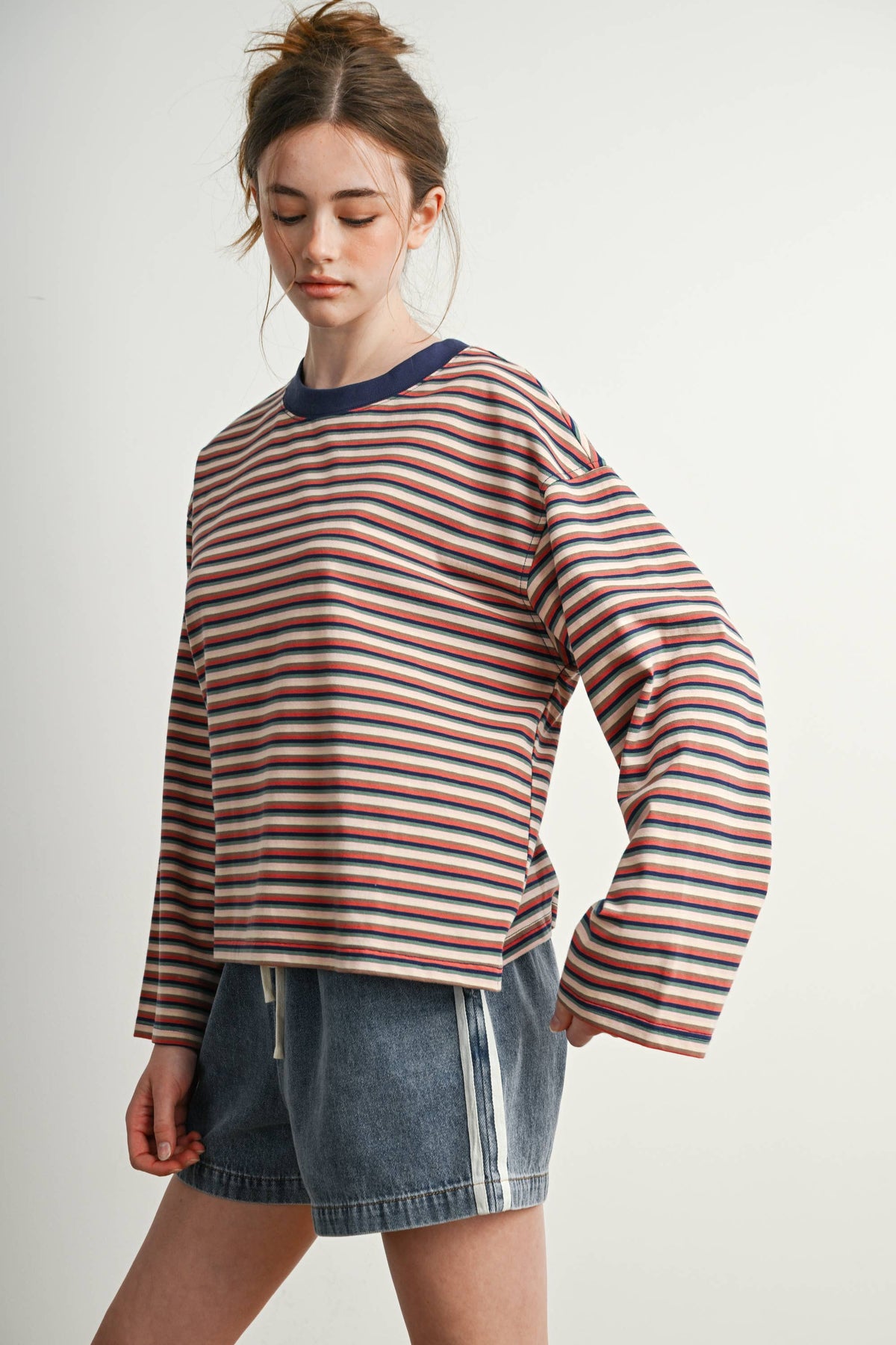 Vintage Stripe Long-Sleeve Tee
