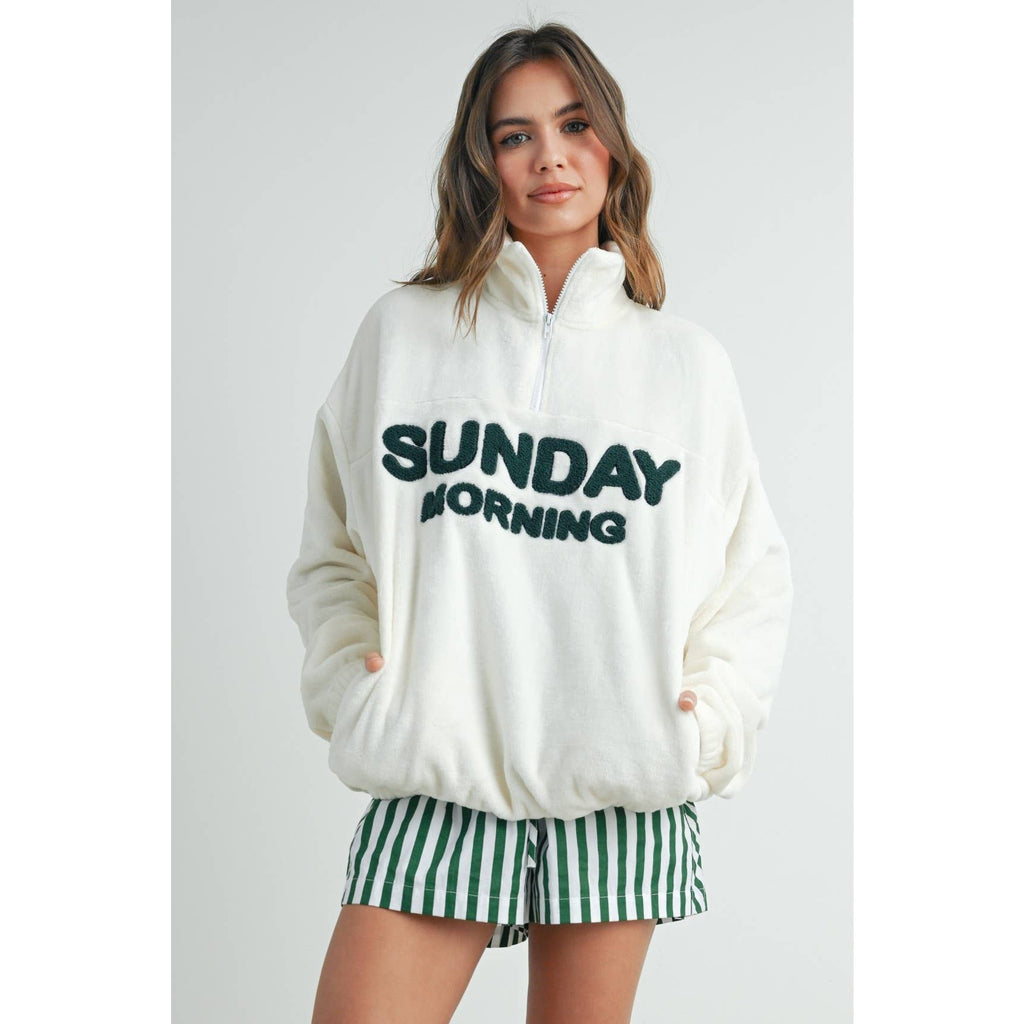 Sunday Morning Half-Zip Pullover Sweatshirt