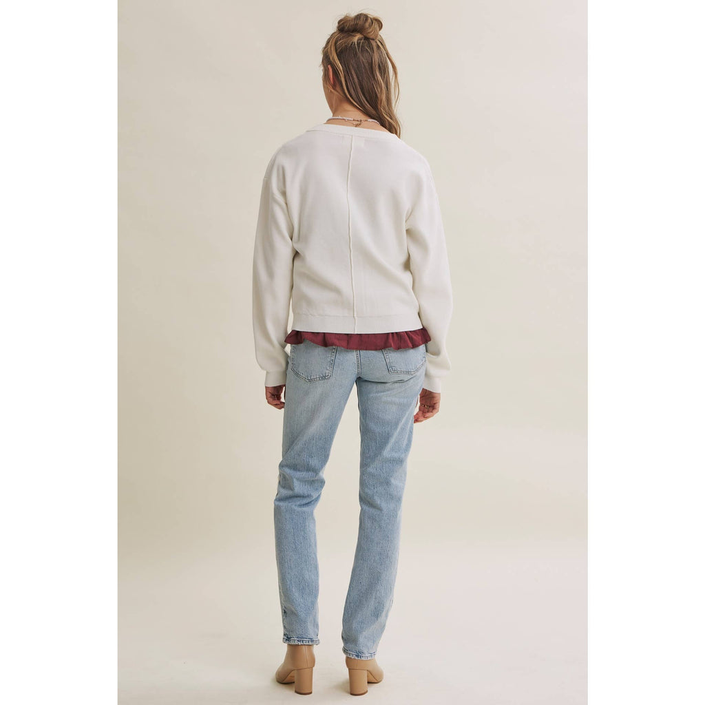 Multi-Way Versatility Soft Cotton Button-Down Sweater Vest